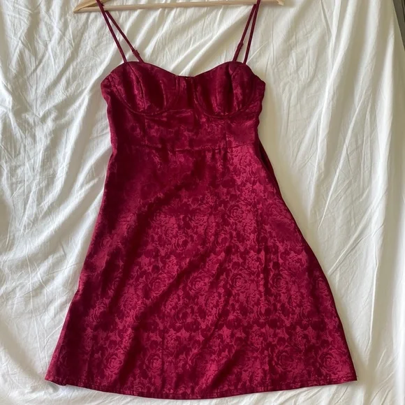 open lace back dress Donelli Mini Dress Pink